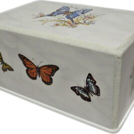 Decorative Butterflies Urn