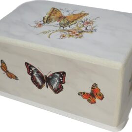 Handmade Decorative  Urn With Butterflies