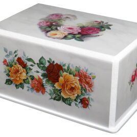 Handmade Decorative Urn With Roses