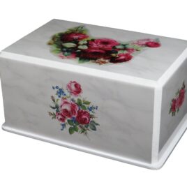 Handmade Decorative Urn With Roses