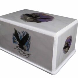 Handmade Decorative Urn With Eagles