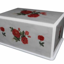 Handmade Decorative Urn With Roses